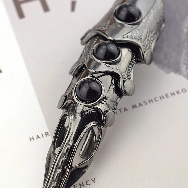 Fashion Dragon Ring For Women Mens Punk Rock Animal Skull Finger Long Rings Men Vintage Halloween Jewelry Accessories Gifts