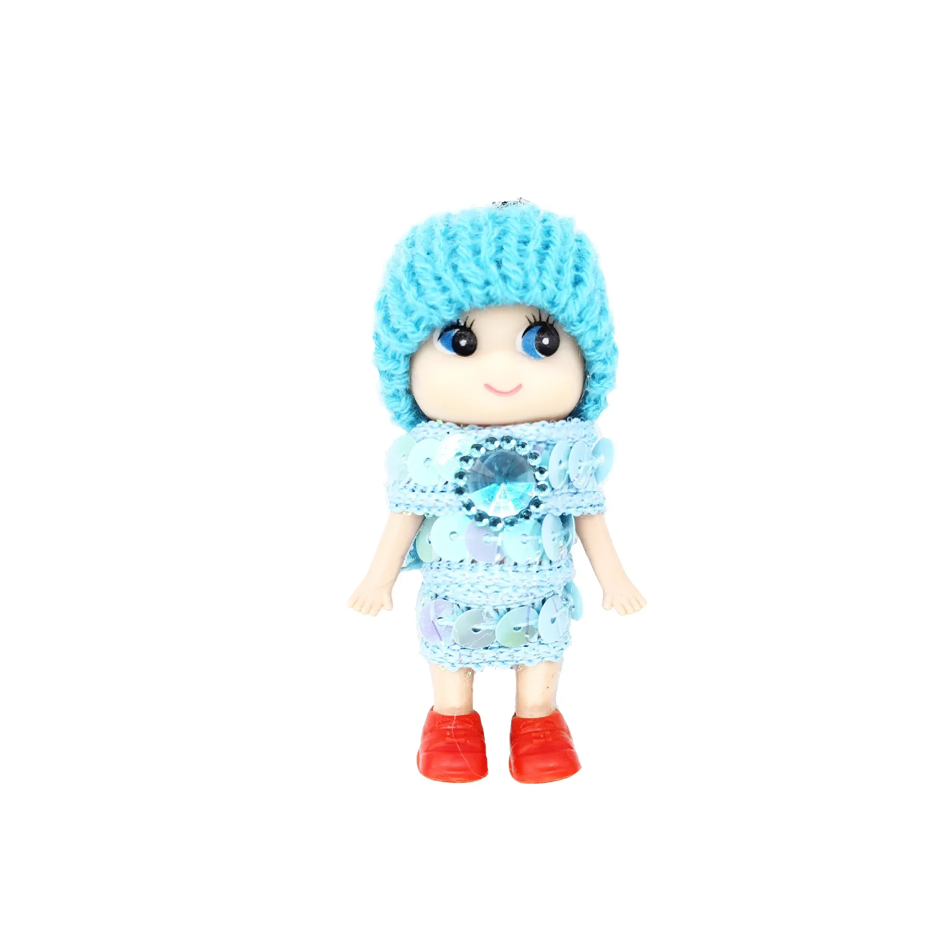 Cute Fashion Kids Plush Dolls Keychain Soft Stuffed Toys Keyring Mini Plush Animals Key Chain Baby Doll Toys for Girls Women 5