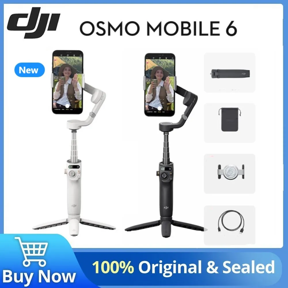 DJI Osmo Mobile 6 Smartphone Gimbal Stabilizer, 3 Axis Mobile Phone Gimbal Original Brand New,In Stock