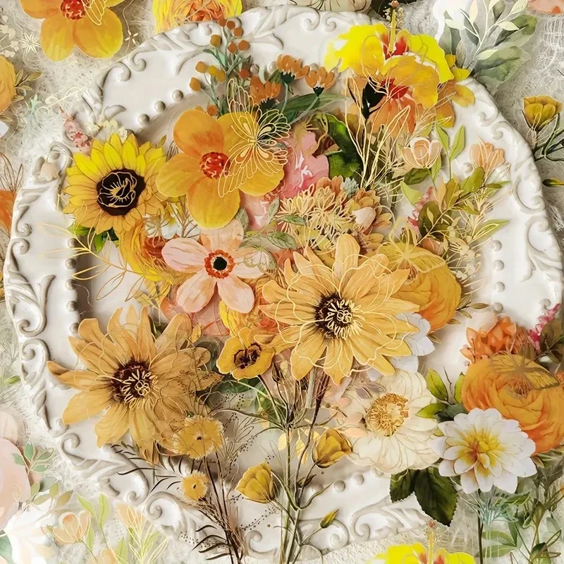 Vintage Floral Sticker Pack 6