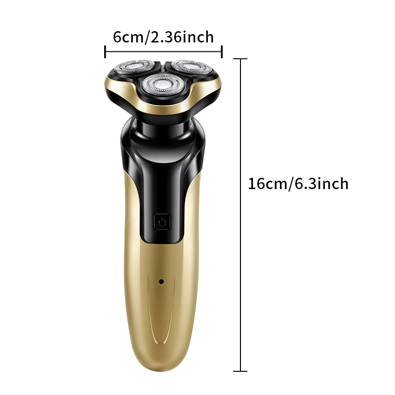 Electric Shaver 3-in-1 USB men's Floating Blade With Sideburns and Nose Hair Trimmer electric shaver