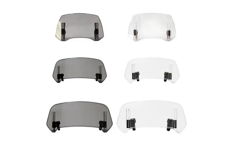 

Universal Motorcycle Windshield Windscreen Protector Extension Adjustable Spoiler Deflector Easy Installation Windproof Riding