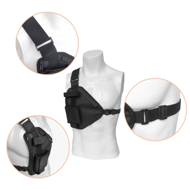 남성 여성을위한 streetwear 조끼 가방 Tacticali Chest Rig 가방 힙합 트렌드 캔버스