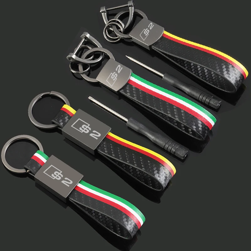 Portachiavi Con Logo Per Auto In Pelle Per Audi S2 Logo A4 A6 Q5 Q7 Rs5 Tt Portachiavi Per Auto Portachiavi Accessori Per Ciondoli