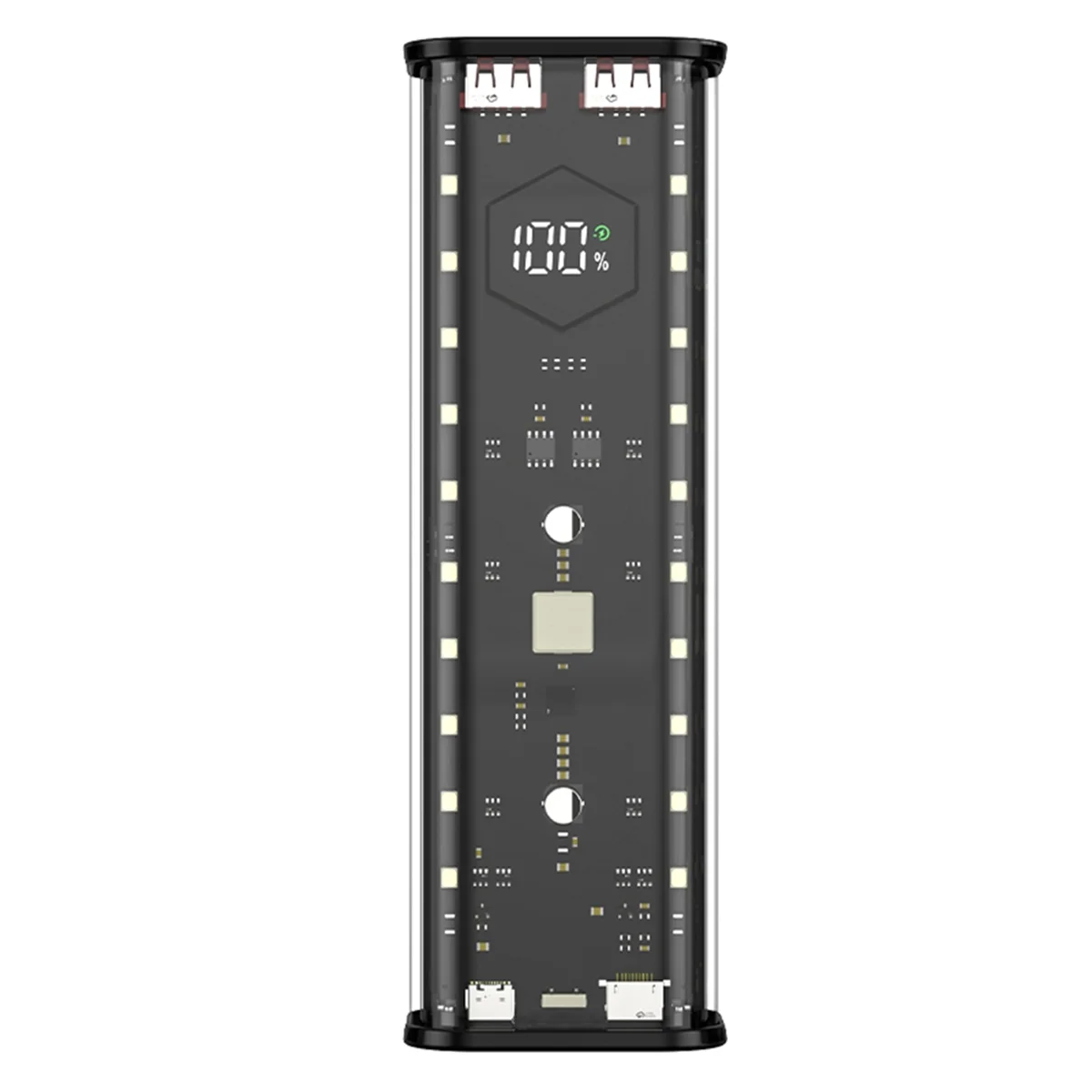 21700 Battery Storage Box 4 Slots DIY Power Bank Box for 21700 Charger Dual USB Output TypeC Input Black-BLife 2