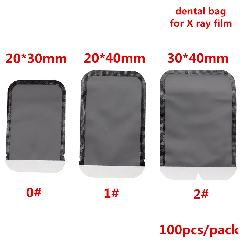 

100Pcs/bag Dental Consumables Materials Dental Barrier Envelopes Dental Bags For X-ray Film 0# 1# 2# X-ray Film Bags Dentist Lab