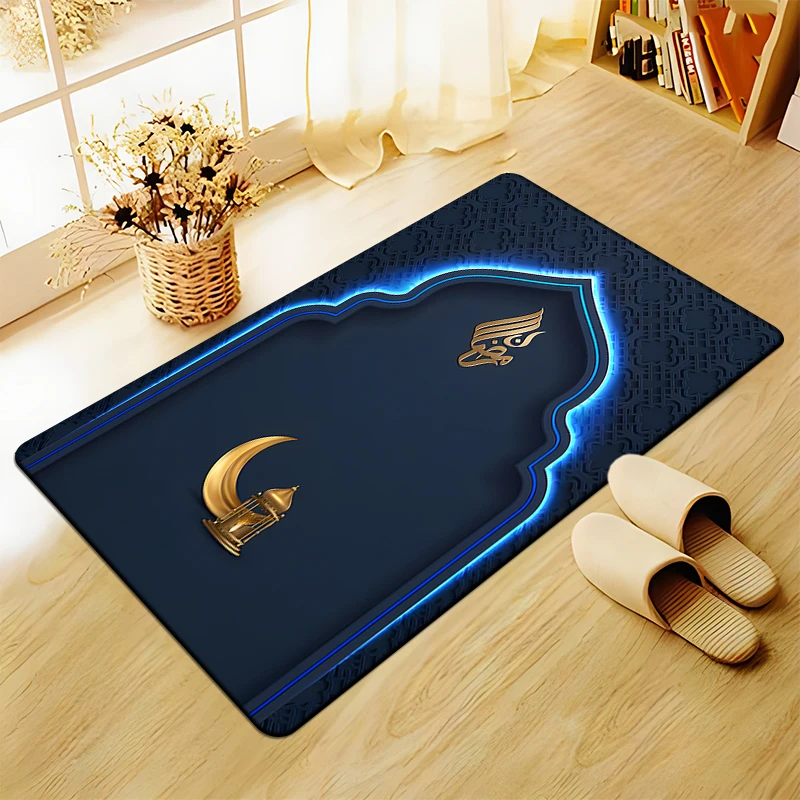 Muslim Prayer Rug Floor Mats Carpet for Living Room Doormat Plush Non slip Chair Mat Bathroom