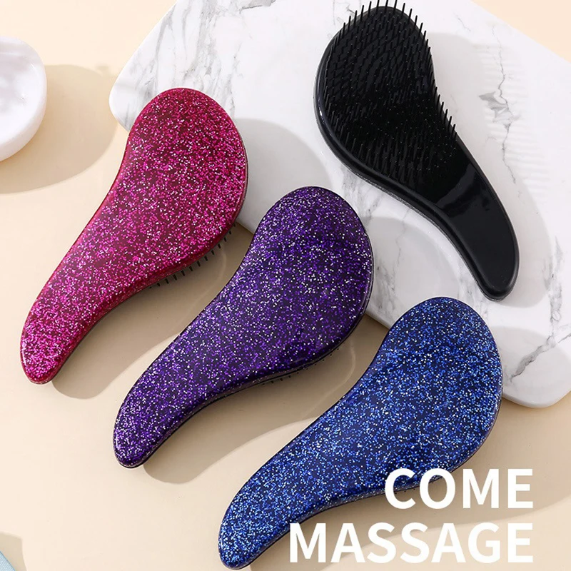 

Shiny Hair Comb Anti-static Makeup Hair Brush Haircare Scalp Reduce Hair Loss Professional Massage Salon Styling Tool