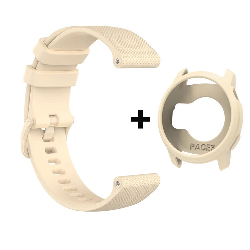 Dual Silicone Strap with Protective Case for Smartwatch Wristband Accessories