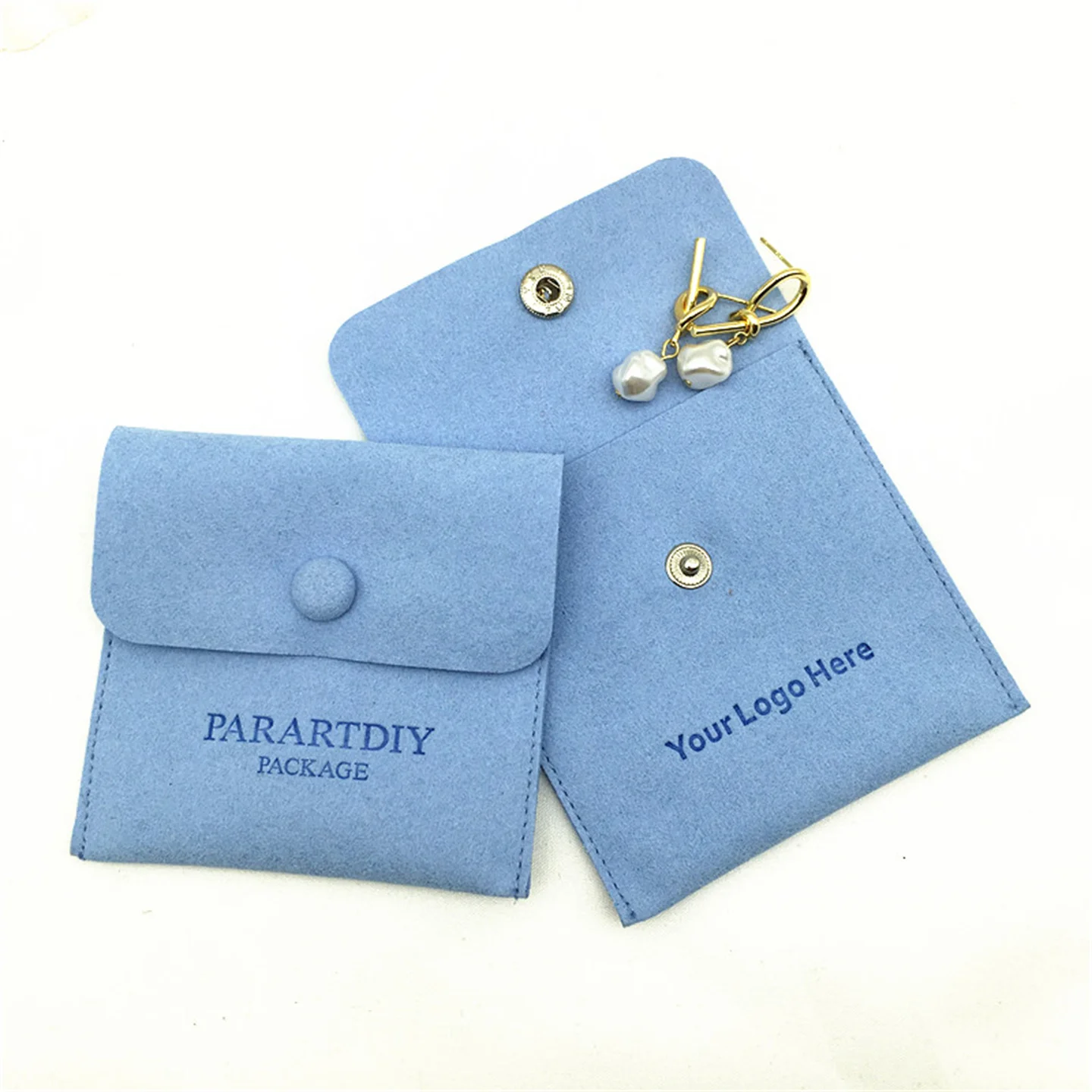 50pcs Blue custom jewelry package supplies personalize logo pouch bag printed small necklace packaging bag with button wholesale mikrotik 12v 5a internal power supply for ccr1016 r2 models with dual power supplies