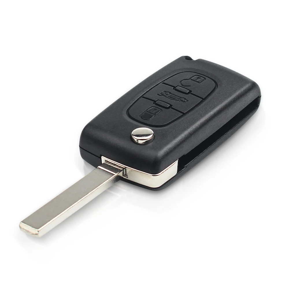 3 Button Remote Key CE0523/CE0536 for Peugeot 207 208 307 308 407 408 607 433MHZ ID46 PCF7941 HU83/VA2 Flip Car Key car remote key