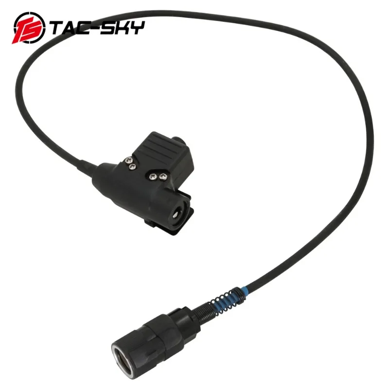 TAC-SKY AN/PRC 148 152 Walkie Talkie Dummy Model PTT Adapter 6 Pin U94 PTT Military Headphone Connector PTT