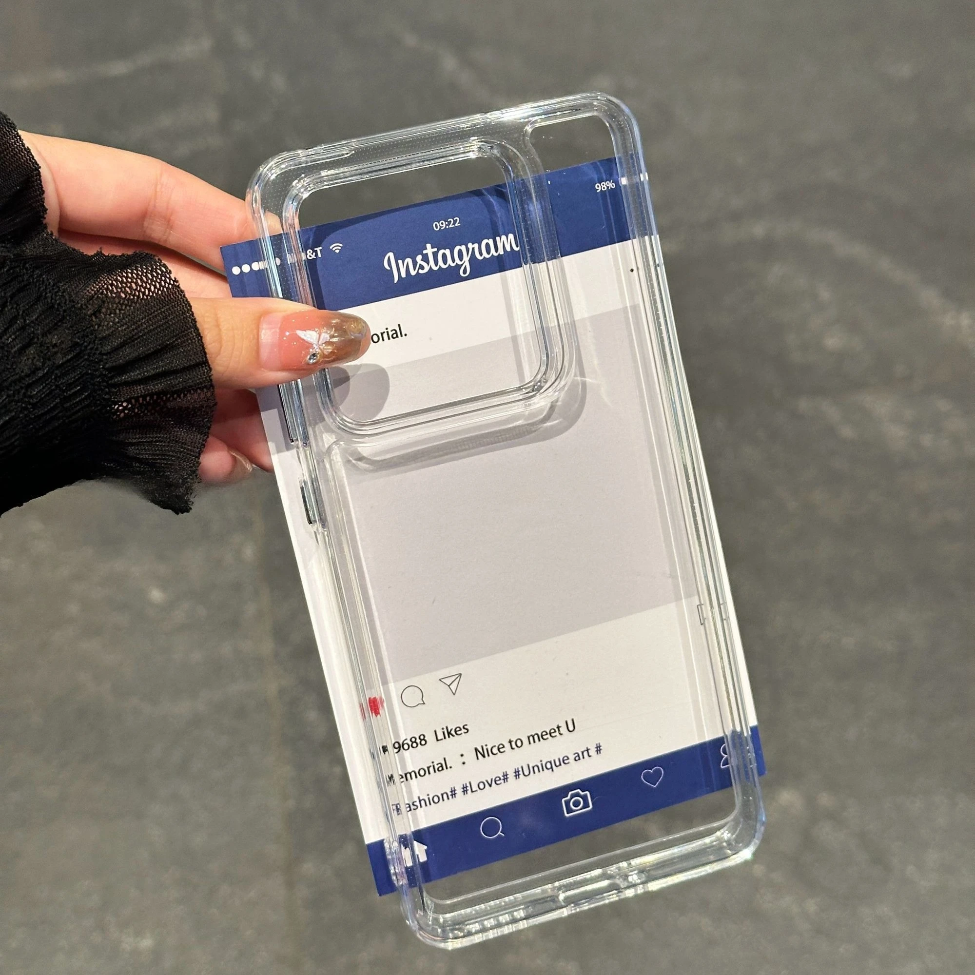 Clear Fashion TPU Anti-Fall Protective Phone Case - Signature Series