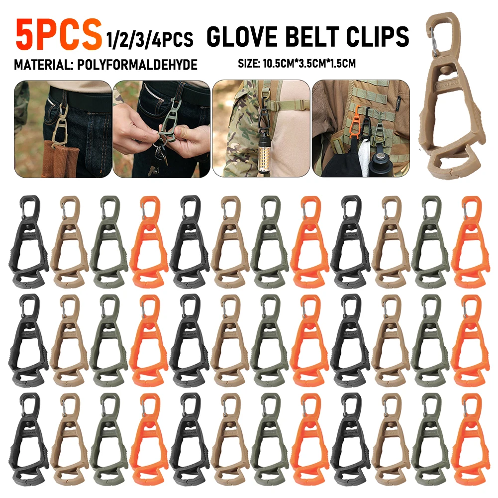 15pcsGloveBeltClipsHangerSafetyGloveHookMultipurposeWorking
