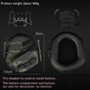 Airsoft Communication Headset Paintball CS Tactical Headsets Combat Hunting Shooting Headphone for 19-21 Mm Helmet Rails 5