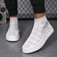 New Thousand Bird Grid Breathable Casual Shoes, Mid Top Versatile Sports Shoes, Comfortable Women's Shoes, Short Boots 6
