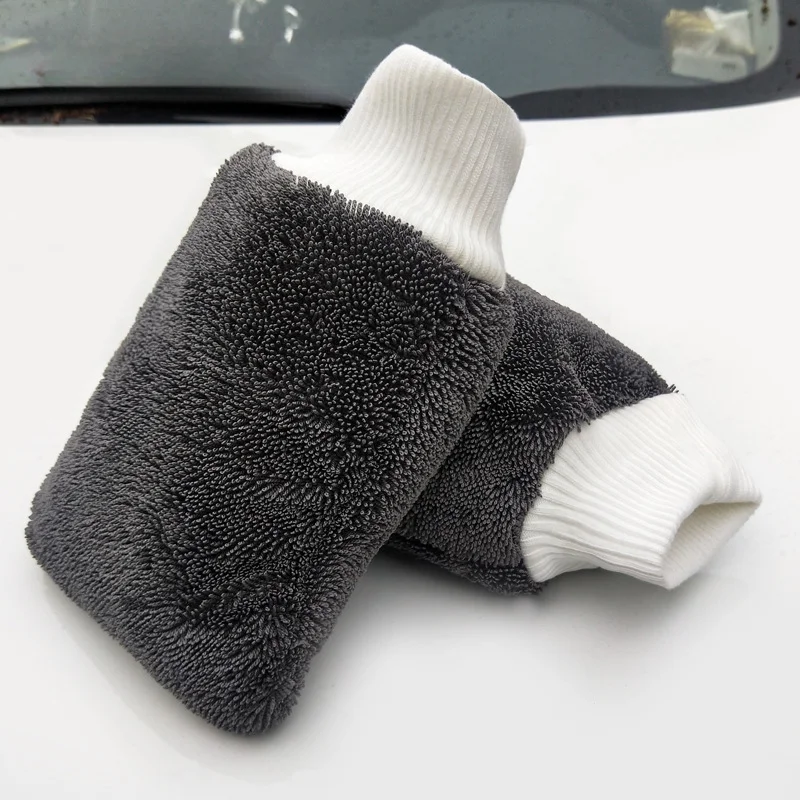 

1PC Microfiber Washable Car Washing Gloves Car Care Cleaning Gloves Cleaning Cloth Towel Mitt Car Accessories