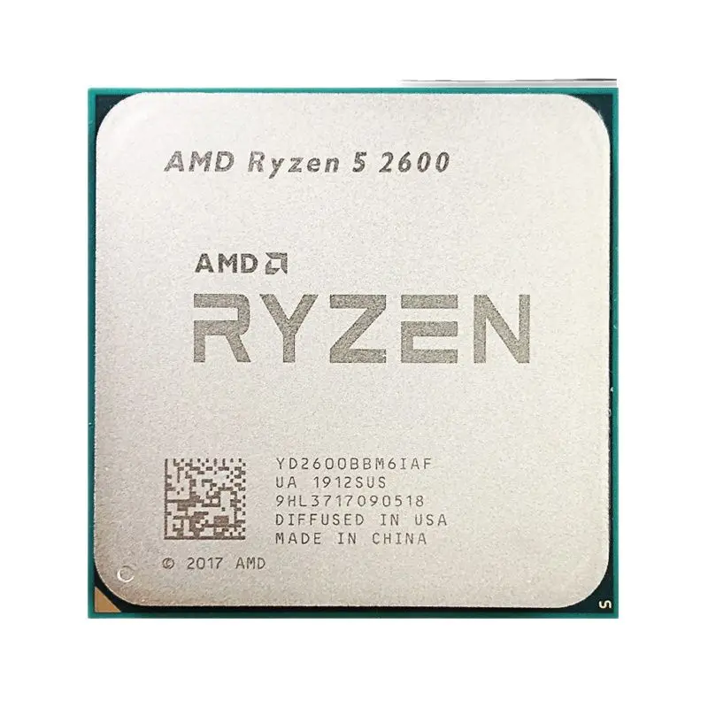 AMD Ryzen 5 2600 R5 2600 3.4 GHz Used GAMING Zen+ 0.012 Six-Core