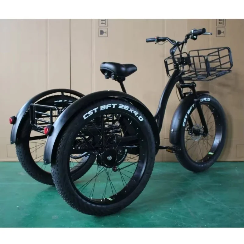 Elektrisches Lastendreirad für Erwachsene, 20 Zoll, elektrisches Lastenfahrrad, Fa-Reifen, elektrische Dreiräder, E-Trike von MINGMAX 6