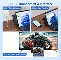Suitable for Surface Pro 9,10,11,X docking stations, 7-in-1 with 4K HDMI port USB-C 100W charging,TF SD card reader, 7-in-1 hub - Image 5