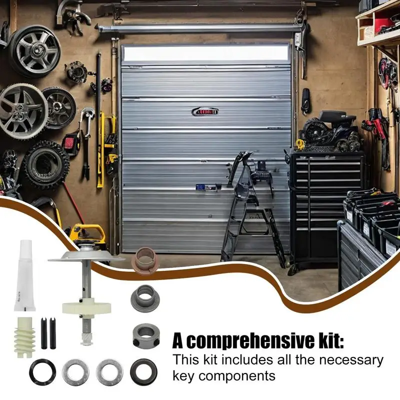 Gear And Sprocket Replacement Kit Garage Door Gear Kit Stainless Steel Opener Sprocket Worm Home Tools Low Noise
