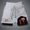 2024 New Hot Selling Shorts Men's Fun Printed Gym Fitness Shorts Summer Double-layer Quick-drying Jogging Sportswear M-3xl 2