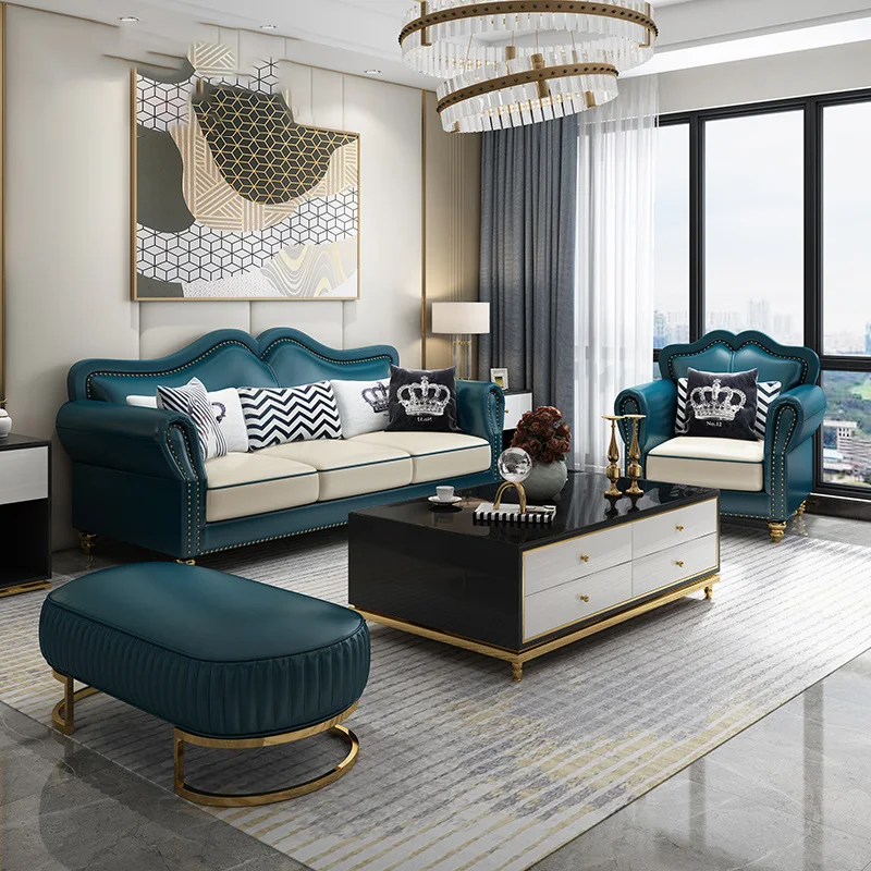 

Modern Double Sofa Simple Comfortable Living Room Furniture