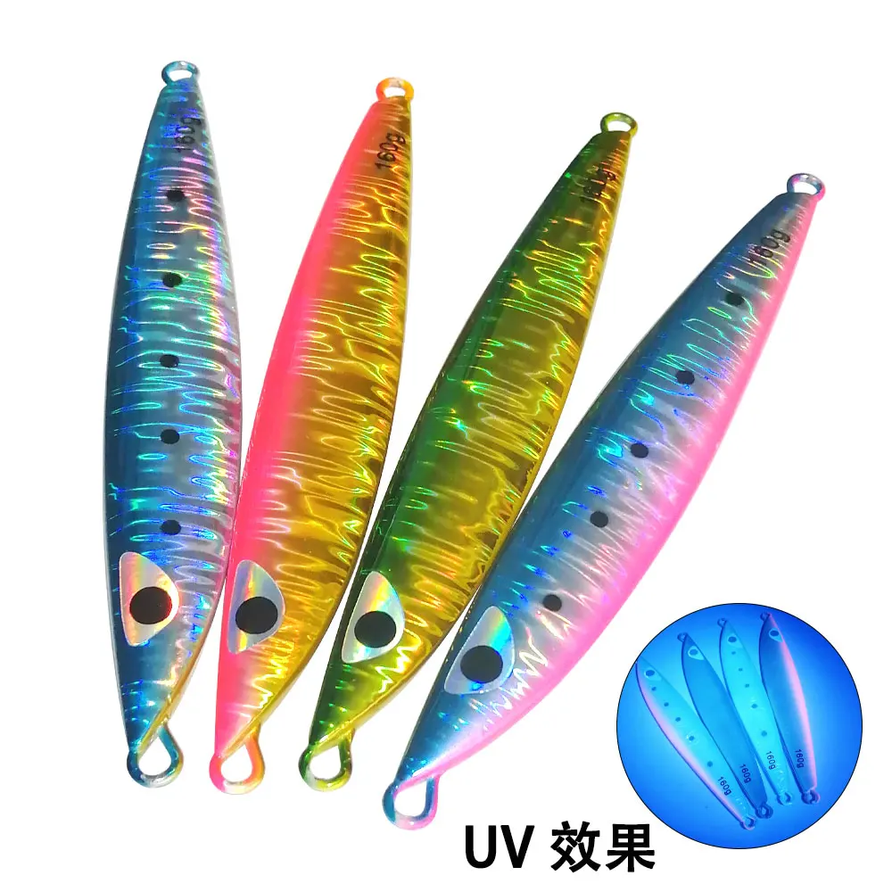 AS Slow Falling UV JIg Lure Fishing Angler Glow Jig 3D Print