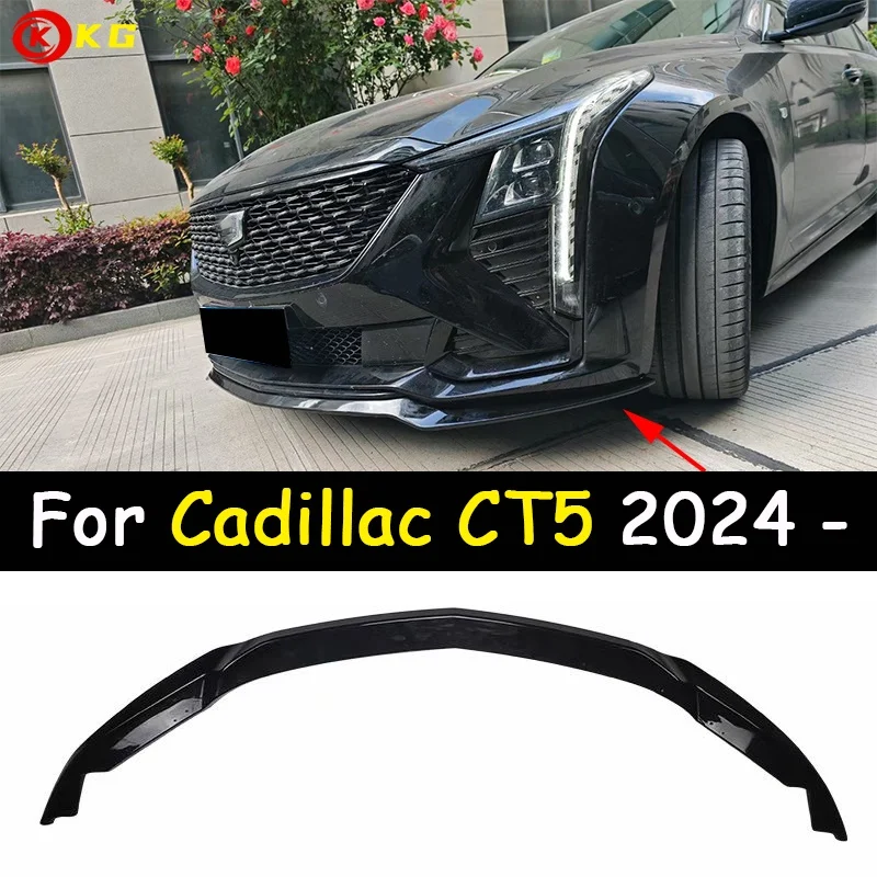 

Нижняя губа переднего бампера автомобиля подходит для Cadillac CT5, передняя Лопата 24-26ct5v, черное крыло, передняя губа