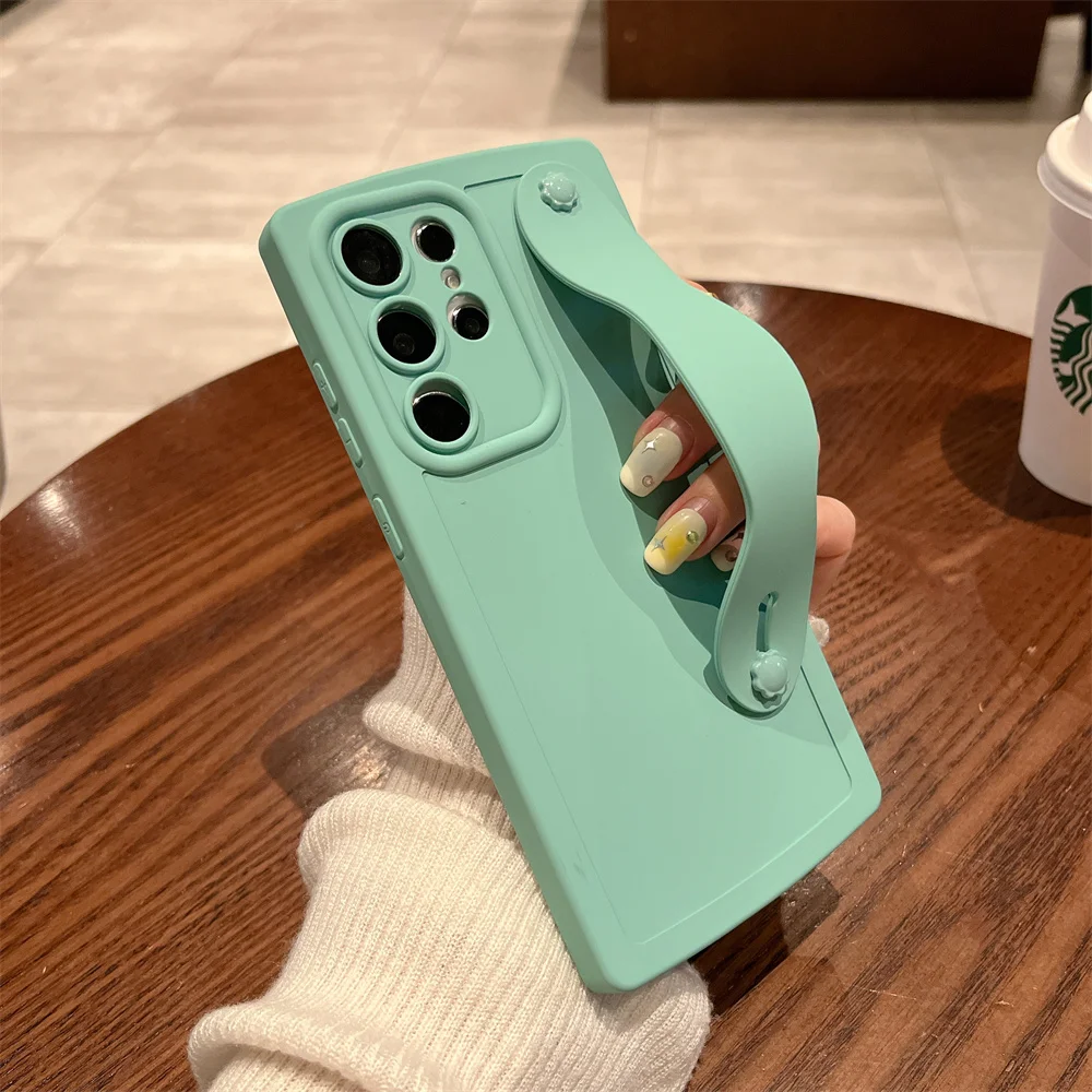 Per Samsung Galaxy S23 Custodia Per Telefono Con Cinturino A Onda Ultra Pura Per Samsung Galaxy S23 S22 S21 Ultra Plus Cover Di Protezione Funda