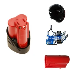 For M12 Battery Case 12V Li-ion Battery PCB Circuit Board 1.3Ah Plastic Shell Box Kit Repair Tools For Milwaukee 12V Battery