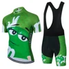 2024 Cartoon Cycling Clothing Men Short Sleeve MTB Ropa Ciclismo Breathable Summer Sportswear Outdoor Bicycle Clothes Bib Shorts 3