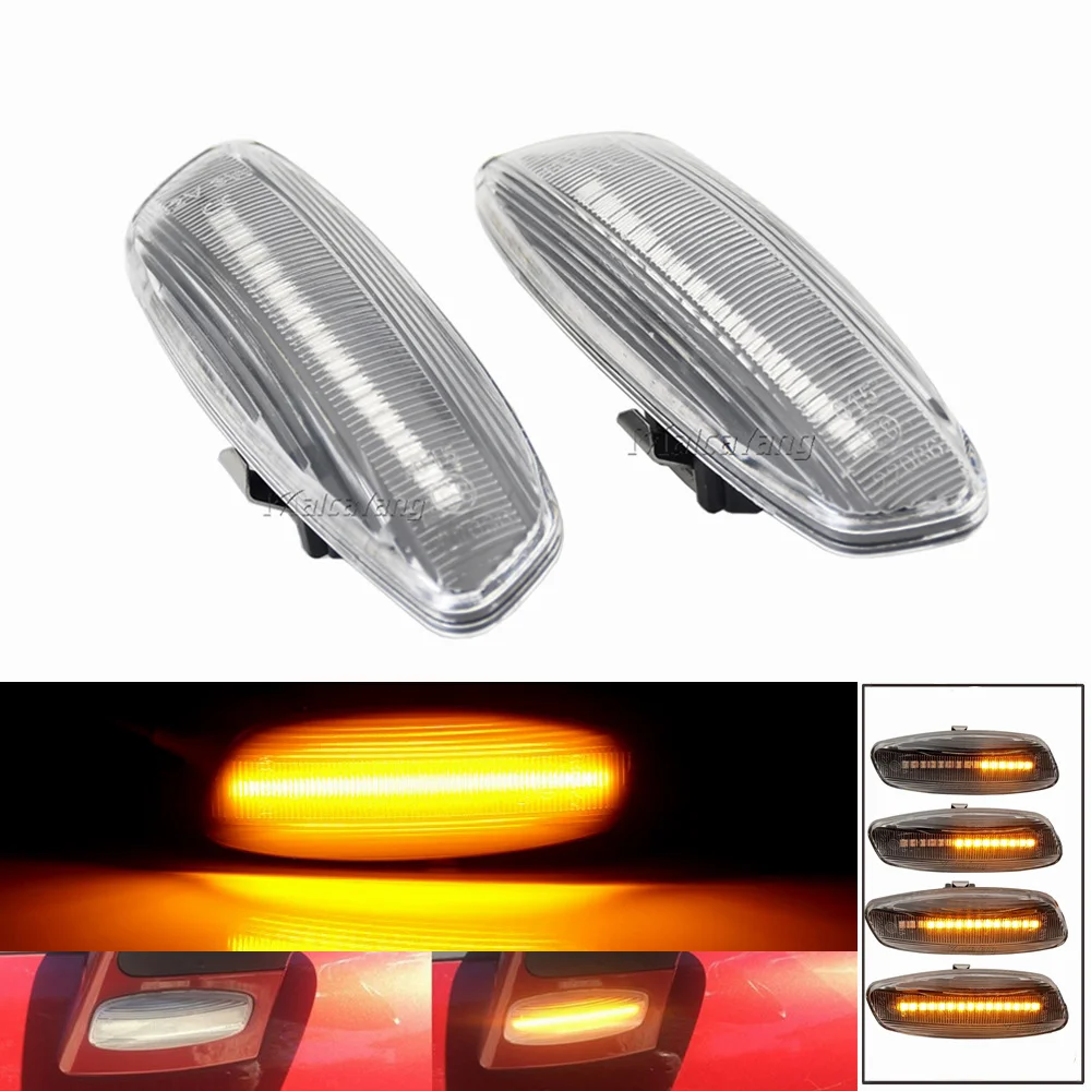 OZ-LAMPE Turn Signal Light, LED Dynamic Side Indicator Compatible for  Peugeot 207 308 3008 5008 RCZ for Citroen C3 DS3 C4 Picasso DS4 C5, Flowing  Side