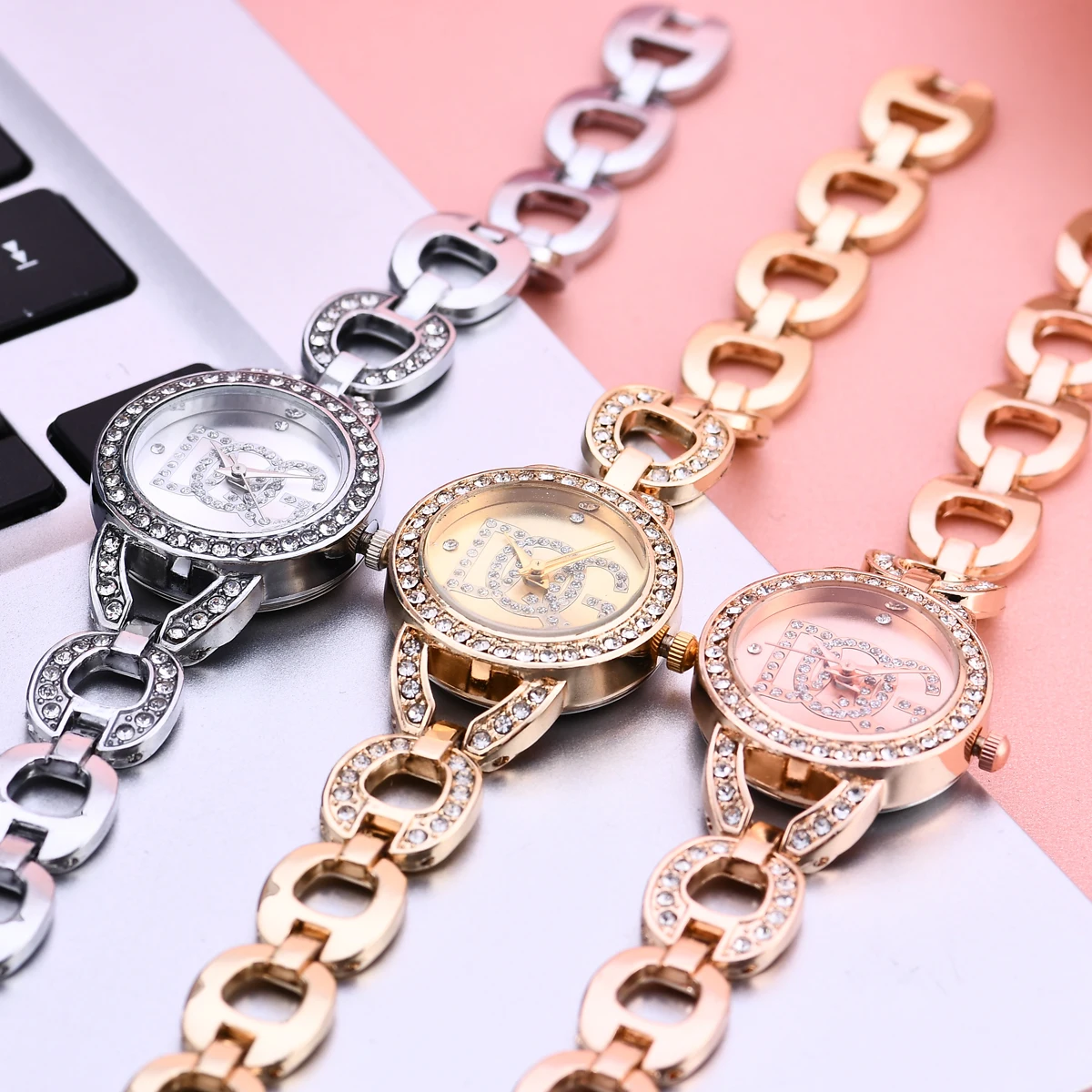 Luxury Brand Women watches electronic watch rhinestone fashion full steel bracelet watch casual boutique ladies dress elegant quartz wristwatch