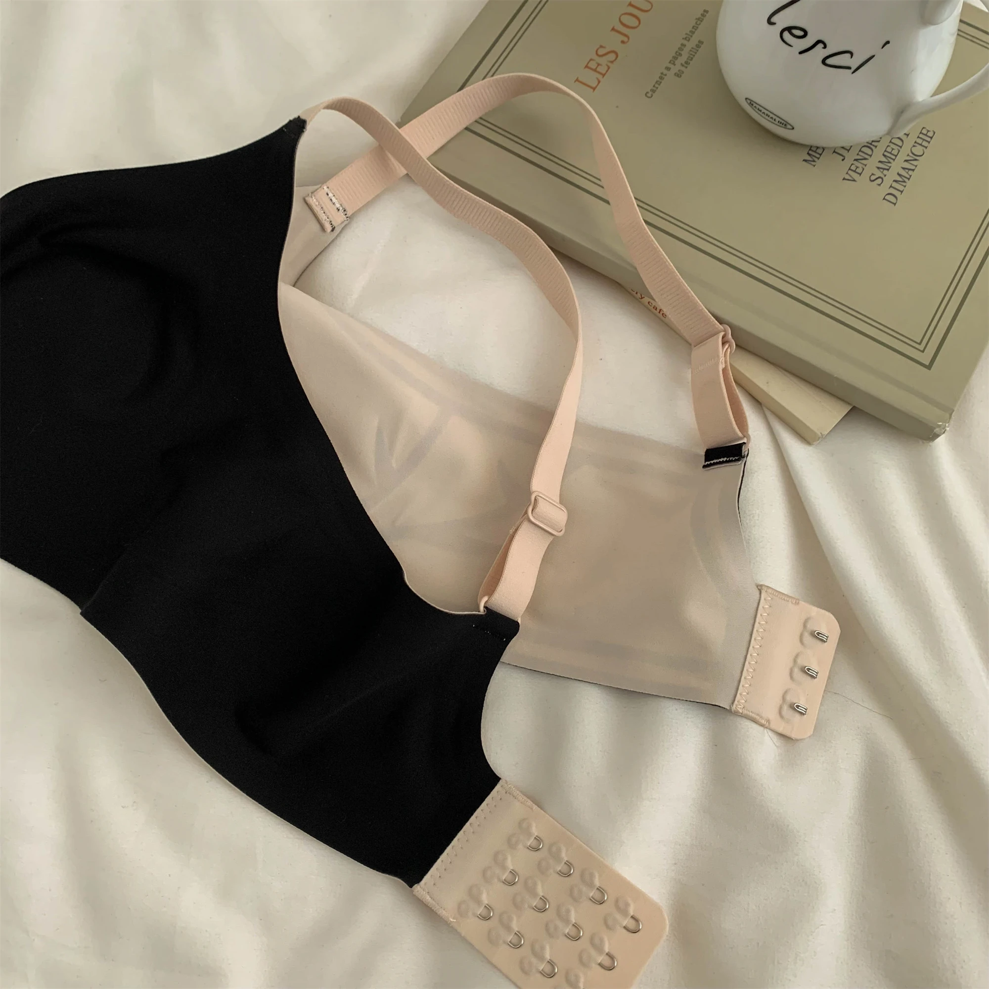 Women's non-steel ring bra underwear confortable push up ladies bra adjustable large size lingerie