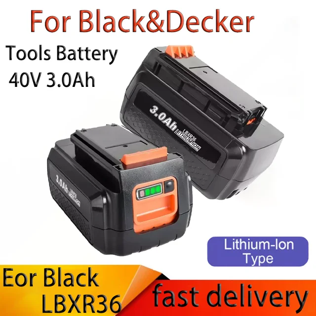 36V 3.0Ah Replacement Battery for Black & Decker 36V Battery BL20362 BL2536  LBXR36 LBX1540 LBX2540 LBX2040 LBX36 LST540 LCS1240 - AliExpress