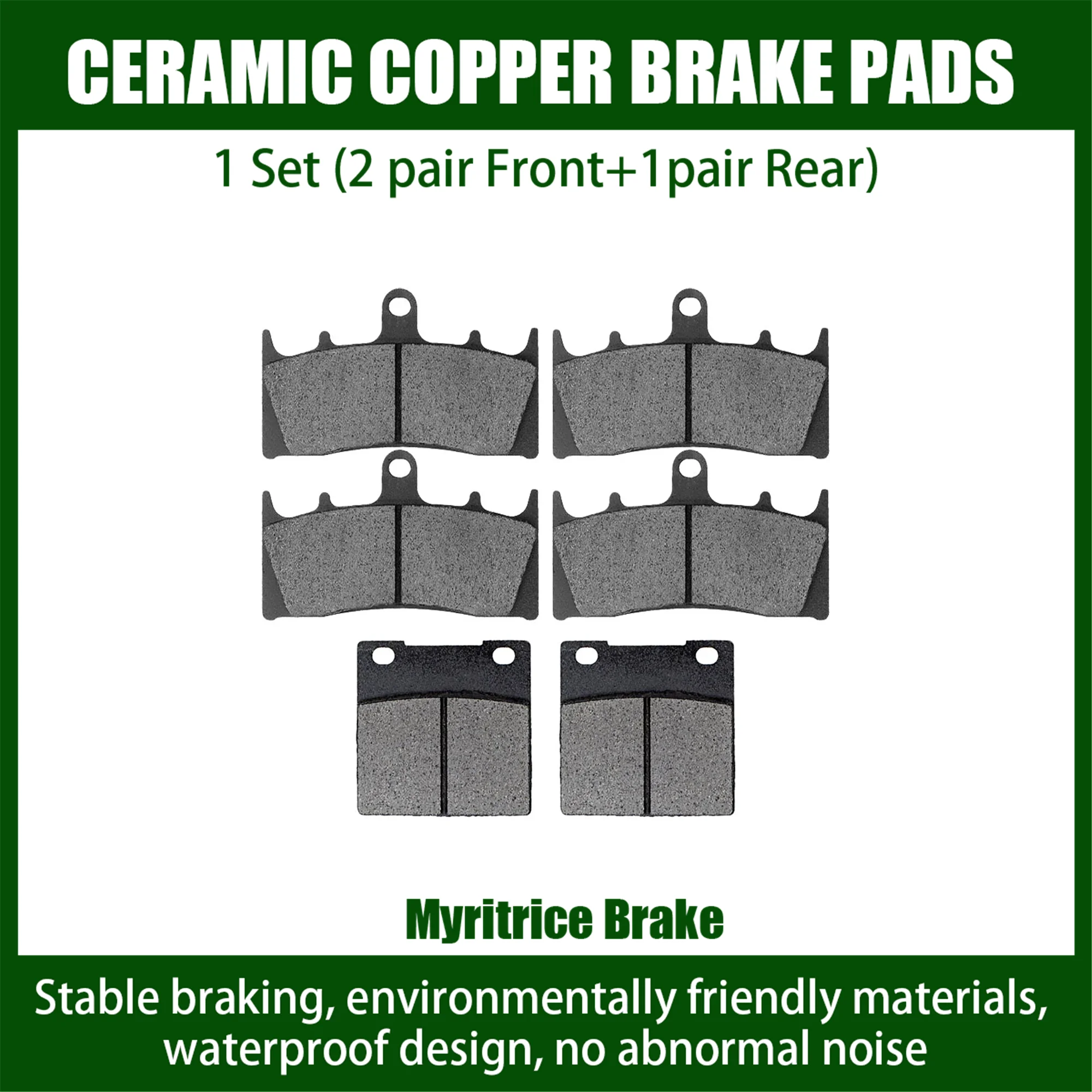 Misura Per Kawasaki Zx-7R (Zx 750) 1996-2003 Zrx 1100 1997-2000 Zx12R Zx-12R 2000-2003 Zrx 1200 Pastiglie Freno Moto Anteriore Posteriore