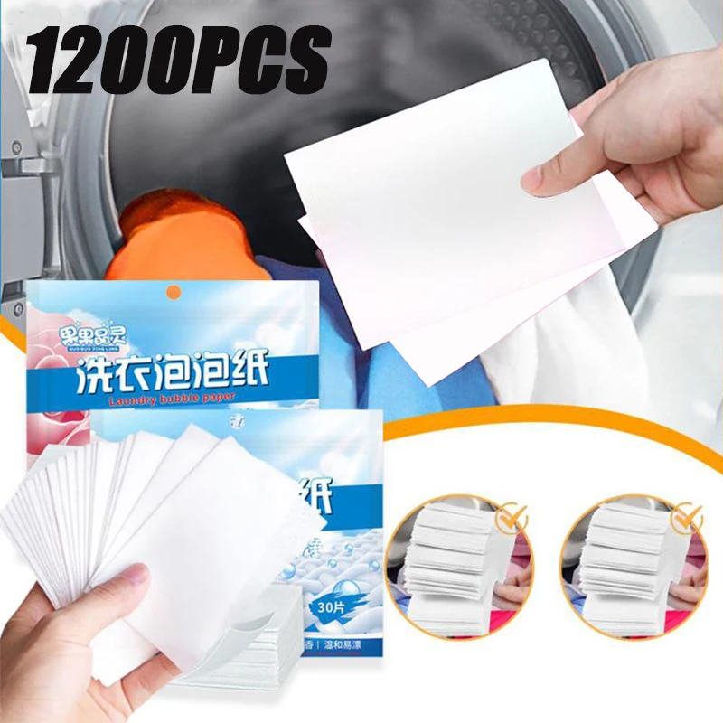 Concentrated Laundry Tablets Detergent Cleaning Sheet 1200PCS laundry tablets