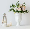 Scandinavian White Ceramic Vase Decoration Home Decoration Crafts Modern Interior Decoration Countertop Vase Art Face Shape Vase 5