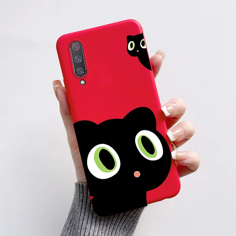 Cute Cartoon Butterfly Shockproof Silicone Case Cover - Fits Xiaomi Mi 9 Lite
