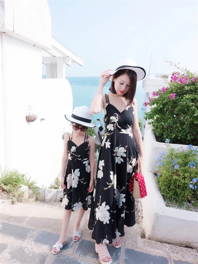2024 Family Matching Outfits Dresses Summer Mother Daughter