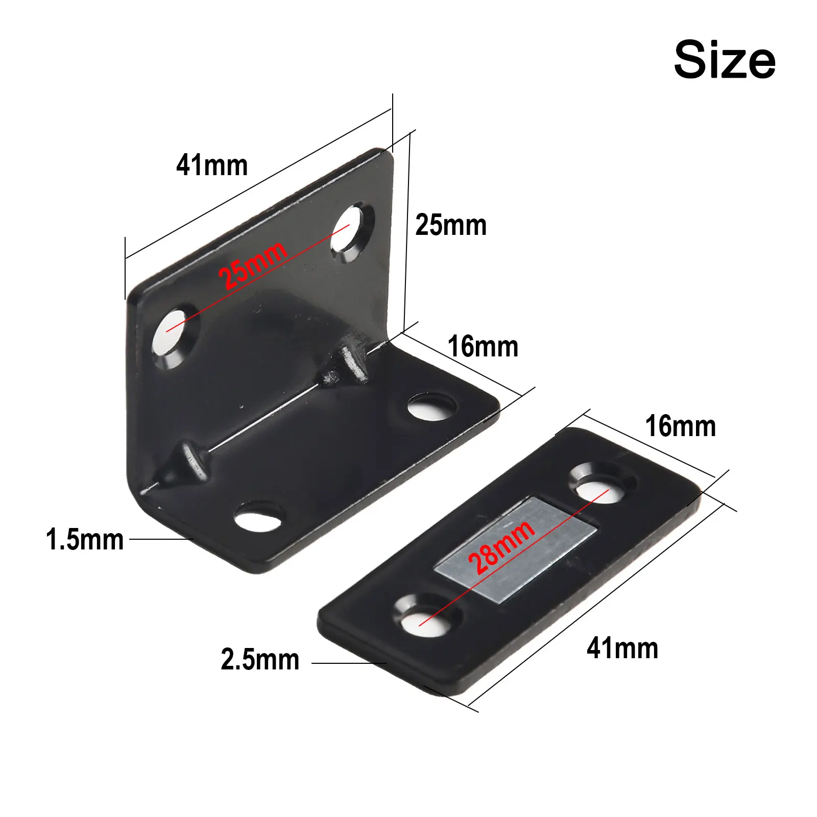 Magnetic Cabinet Catches Ultra Thin Door Stop Closer for Closet Cupboard Furniture