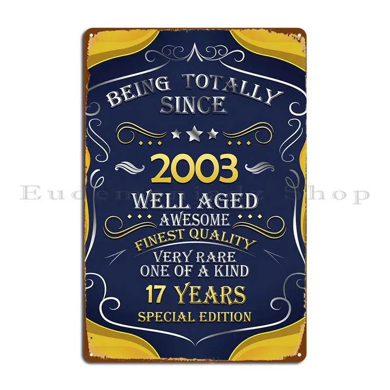 Essere Totalmente Dal 2003 Metal Sign Cinema Arrugginito Home Printing Cinema Tin Sign Poster
