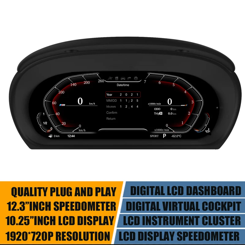 

11 Inch''Digital Virtual Cockpit Instrument Cluster For BMW X1 E84 2011-2015 Speedometer LCD Display Dashboard Panel Odometer