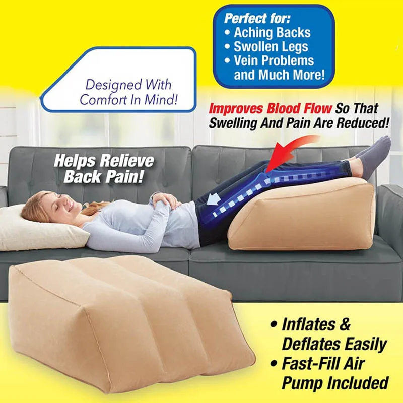 Leg Support Pillow, Relief for Restless Legs & Back Pain