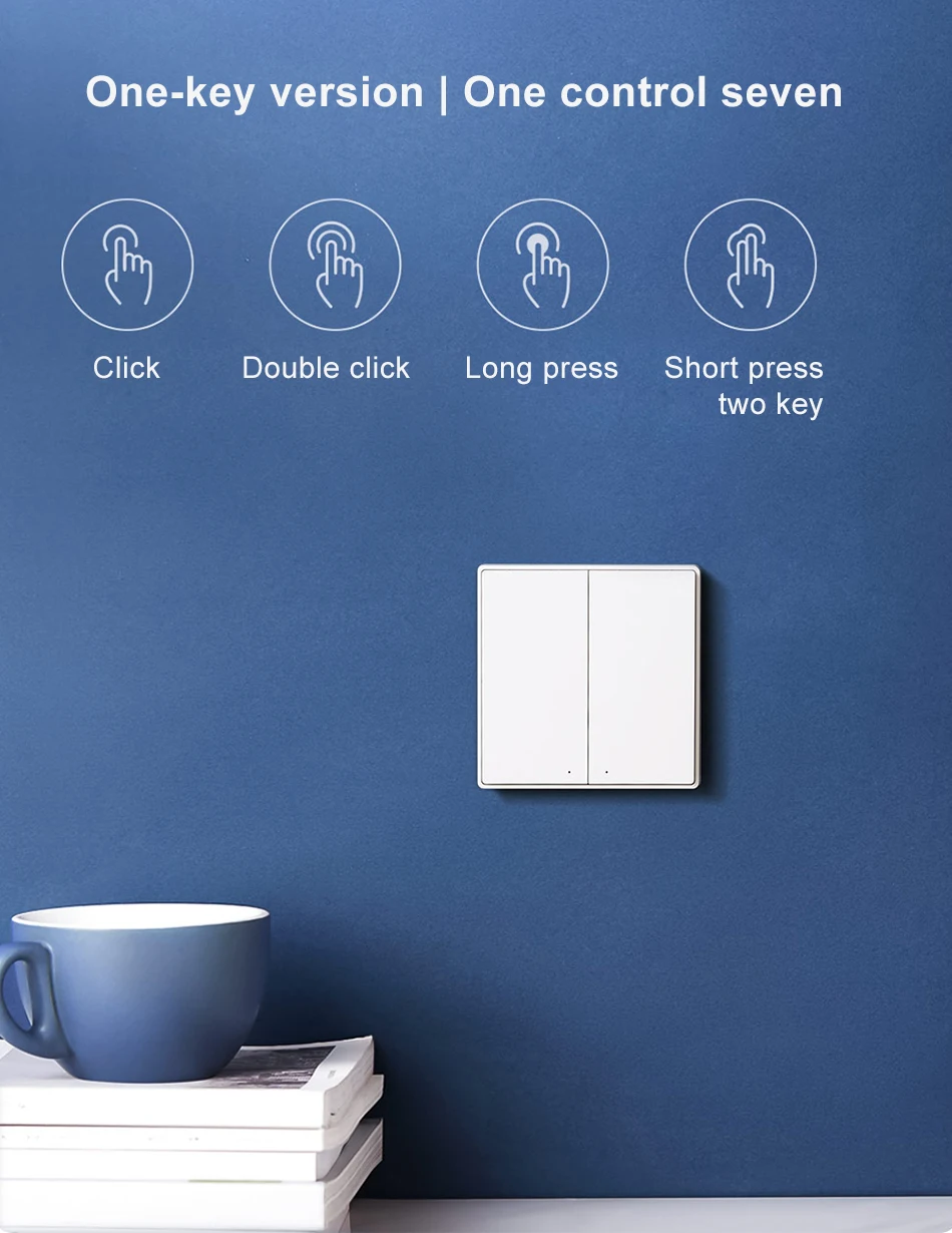 Wall Switch D1 Zigbee Smart Wireless Key Light Button Wifi Remote Control Switc