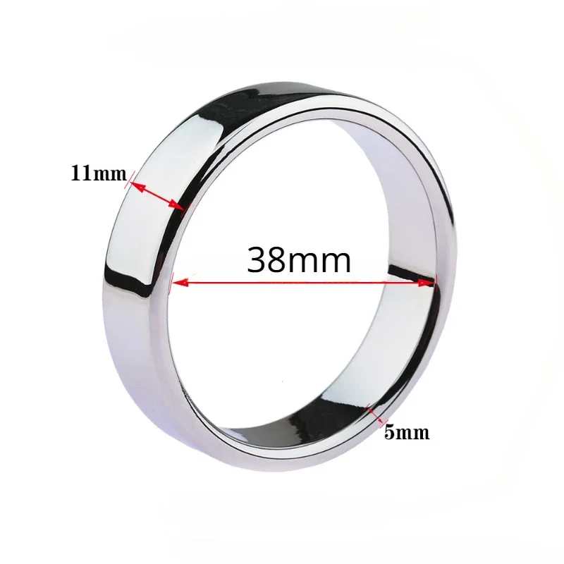 Metal Cock Penis Rings Male Scrotum Testis Restraints Ball Stretcher Sex Toys For Men Gay Delay Ejaculation Adult Games Big Size