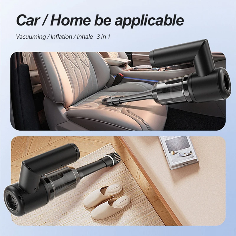 مكنسة كهربائية محمولة قوية لاسلكية - مثالية لإزالة...