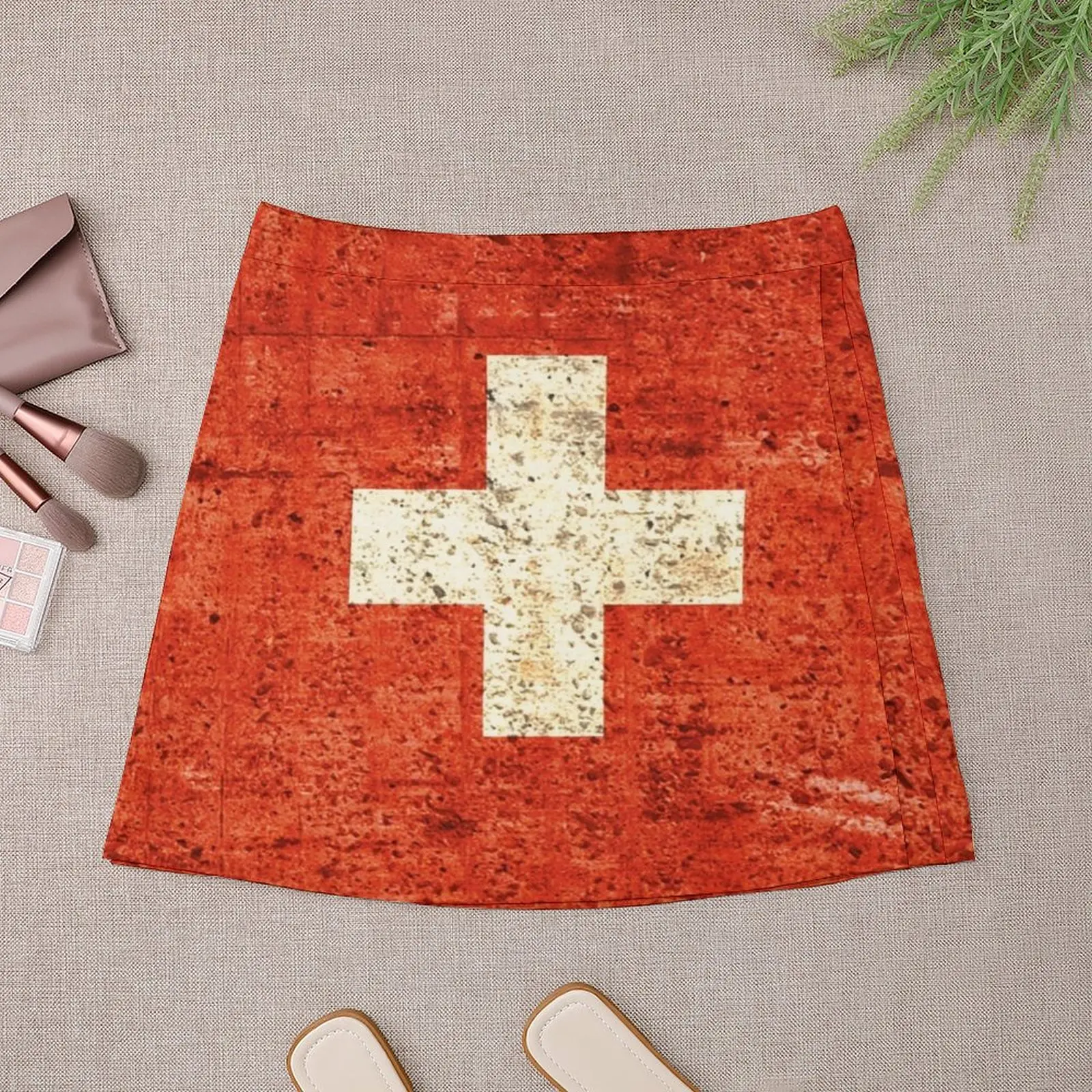 Flag of Switzerland,Patriotic Gift Mini Skirt chic and elegant woman skirt Summer dress