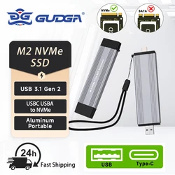 M.2 NVMe Case SSD Enclosure NVMe to USB Adapter 10Gbps USB 3.1 Gen2 External Case Box Support M2 PCLe NVMe Express SSD 2280 2242